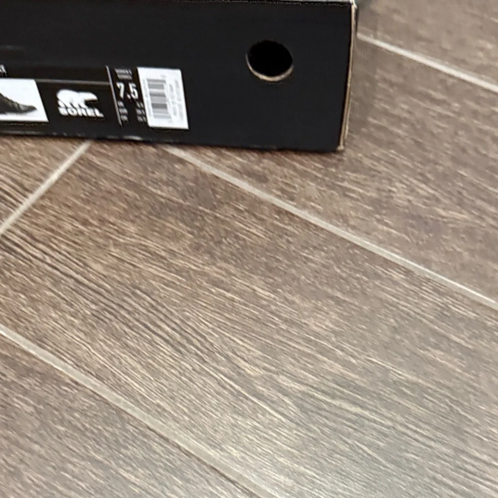 Sorel Black Leather Lace-Up Boots - Picture 5 of 11